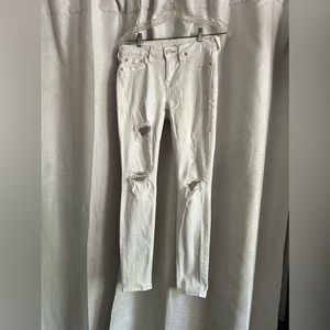 white true religion skinny jeans